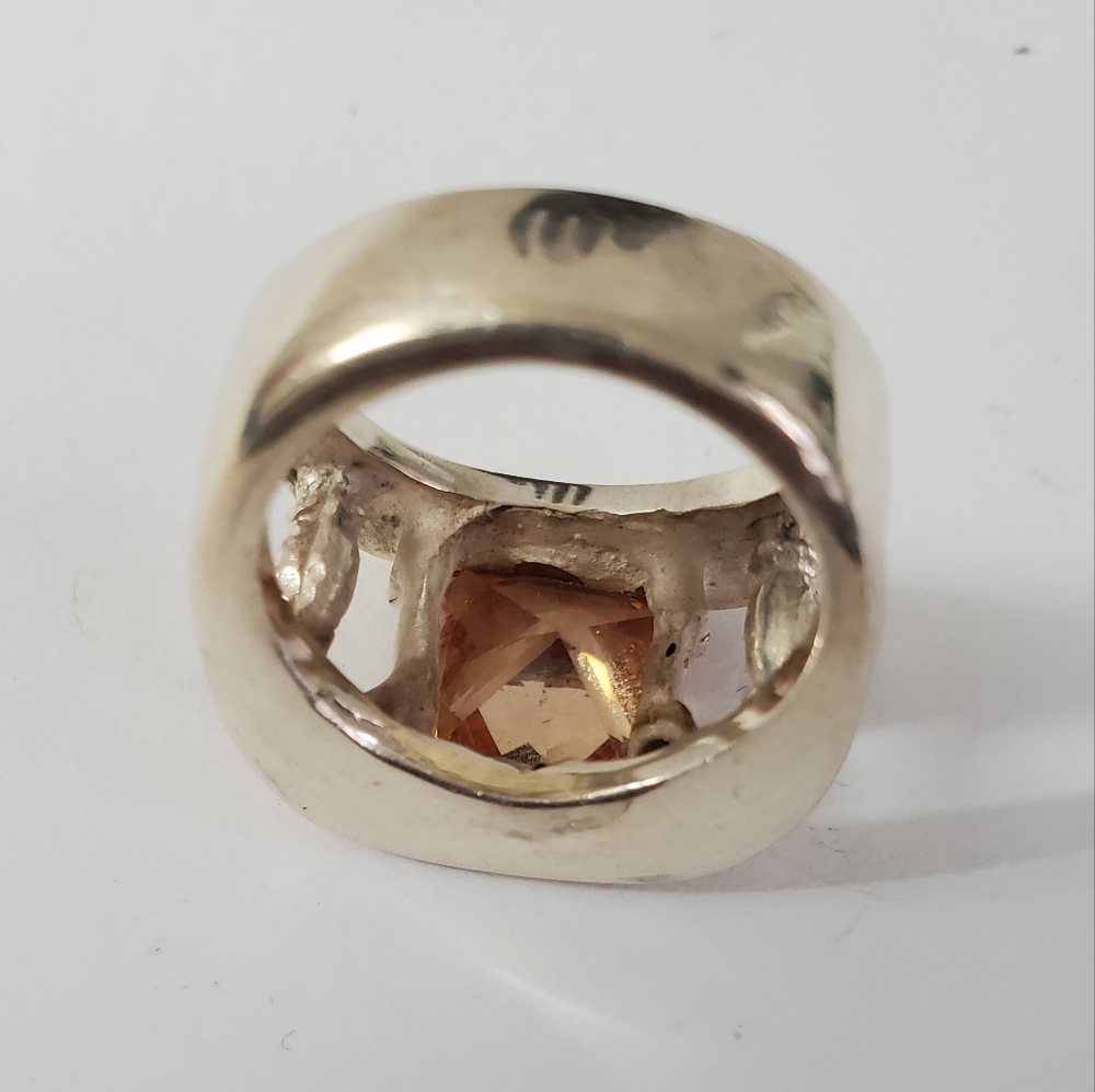 Sterling Silver 925 Morganite Ring - Picture 8 of 11